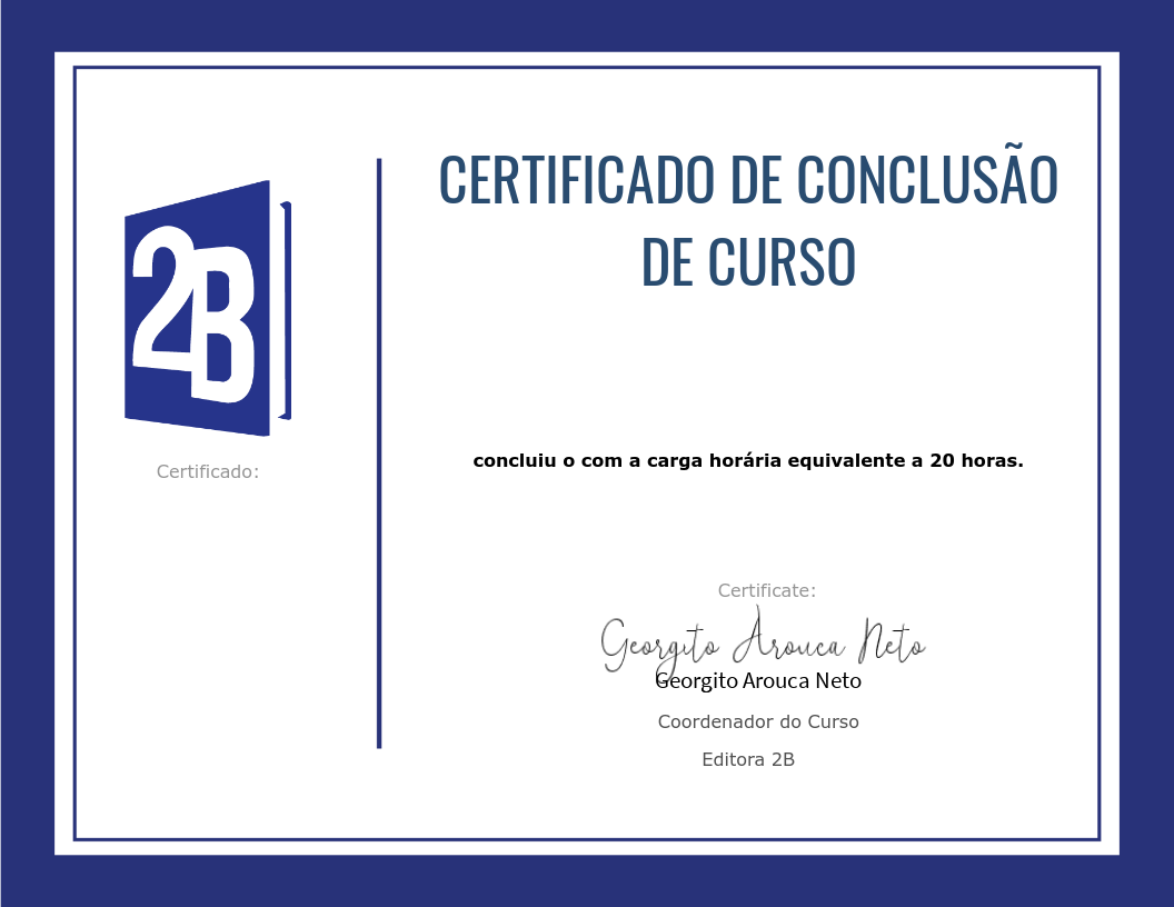 Curso Intensivão CFC • Editora 2B • Accredible • Certificates, Badges ...